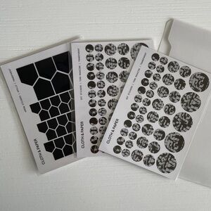 Cloth & Paper Sample Stickers